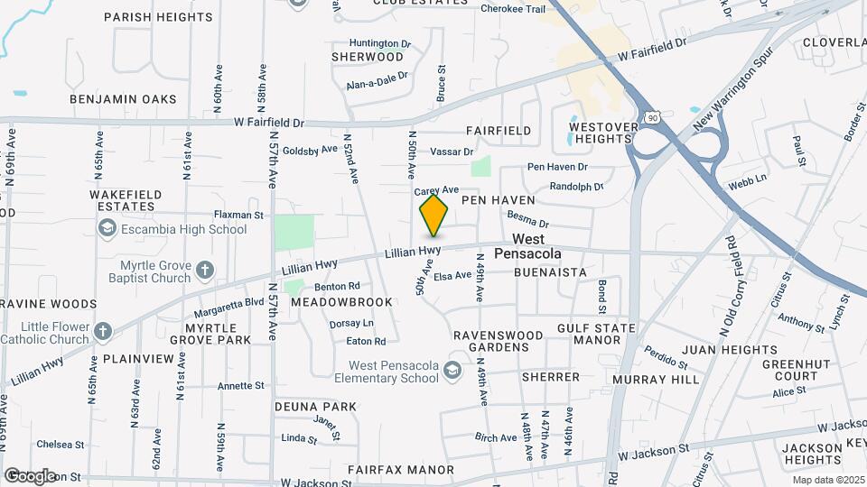 4918 Lillian Hwy Mapa y Detalles de la Ubicación