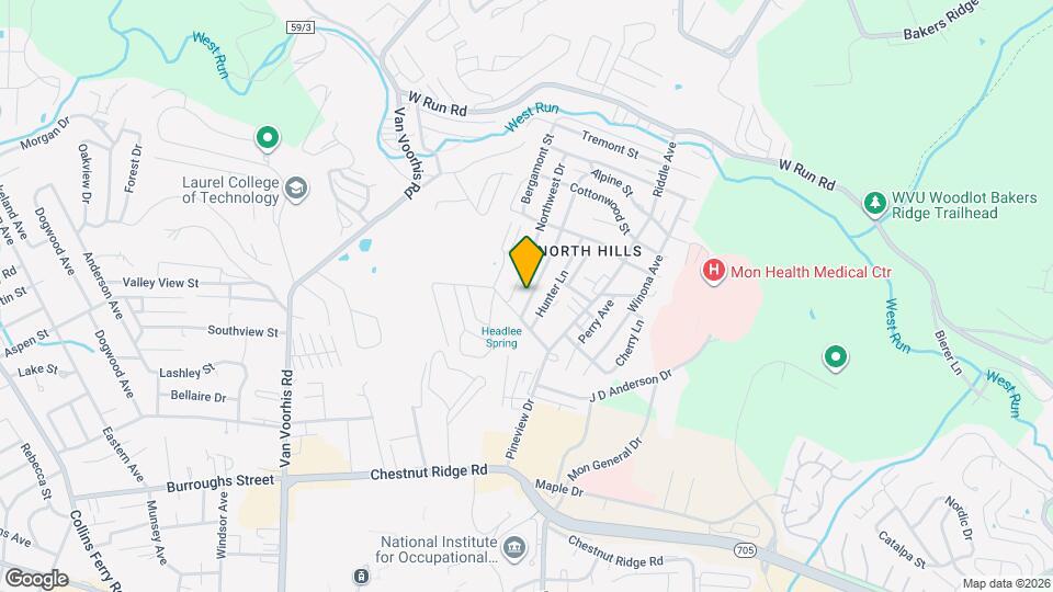 1329 Headlee Ave Map and Location Details