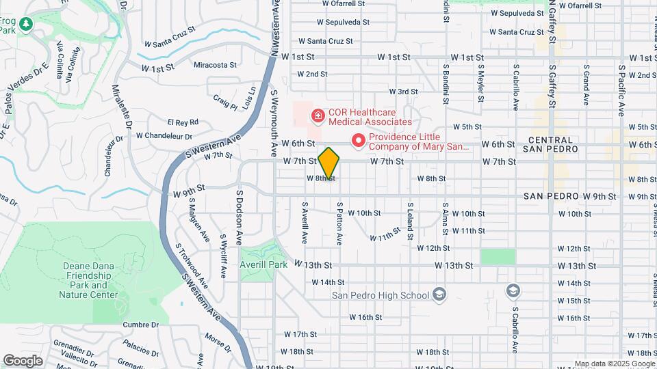 1329 W 8th St Map and Location Details