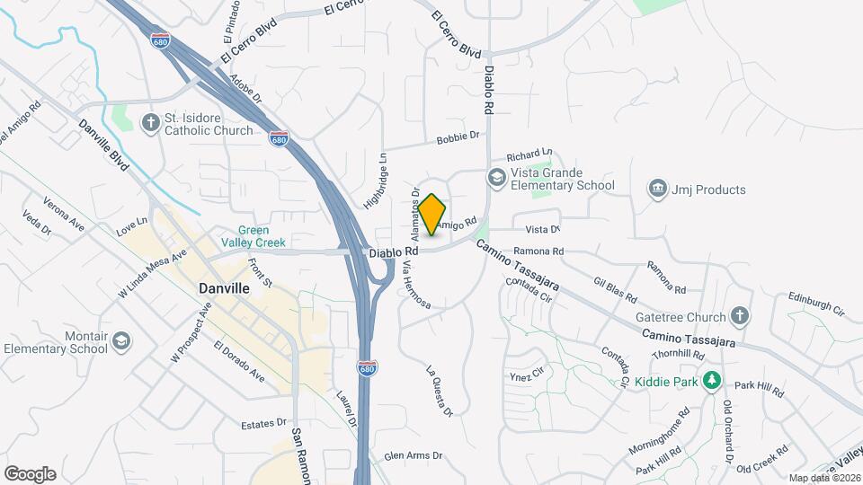 524 Diablo Rd Map and Location Details