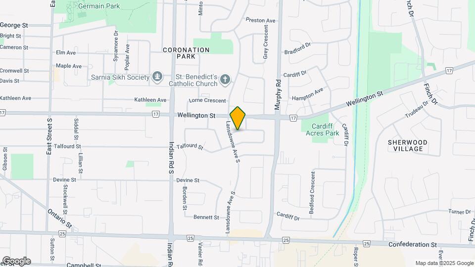 1035 Connaught Crescent Map and Location Details