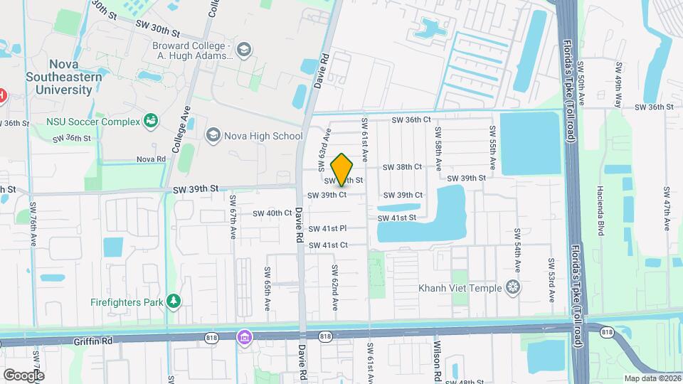 6211 SW 39th Ct Map and Location Details