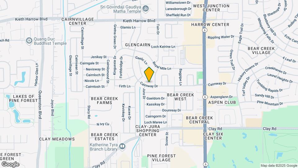 16614 Cairnway Dr Map and Location Details