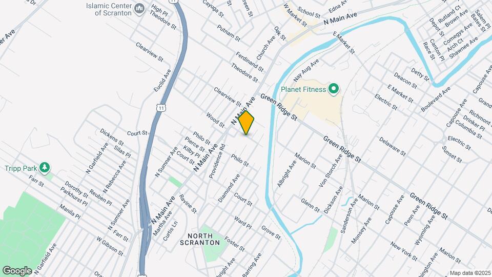 919 Wood St Map and Location Details