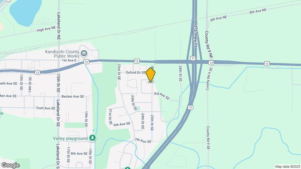 208 25th St SE Map and Location Details