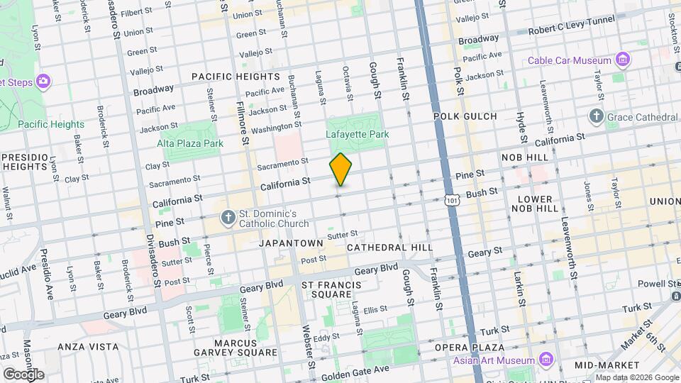 1900 Laguna St Map and Location Details