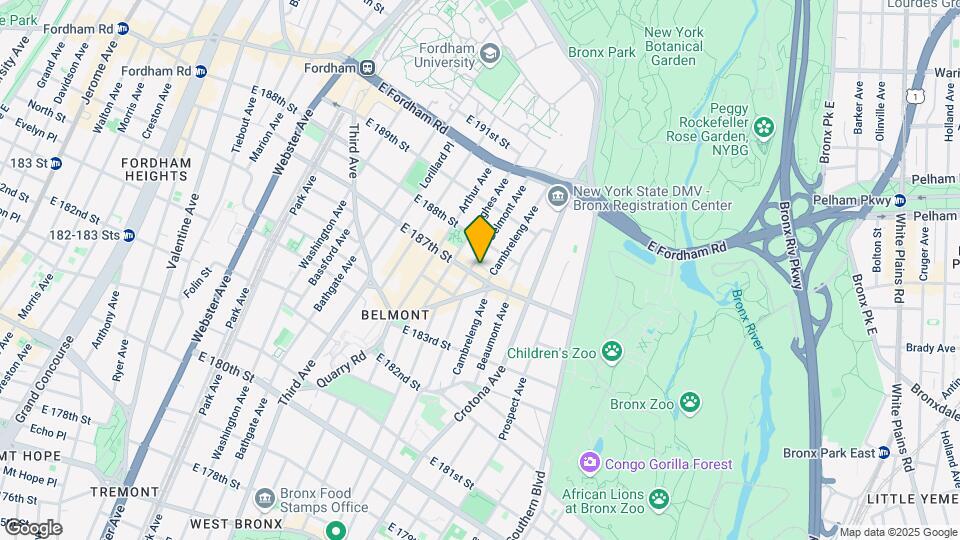 657 E 187th St Mapa y Detalles de la Ubicación