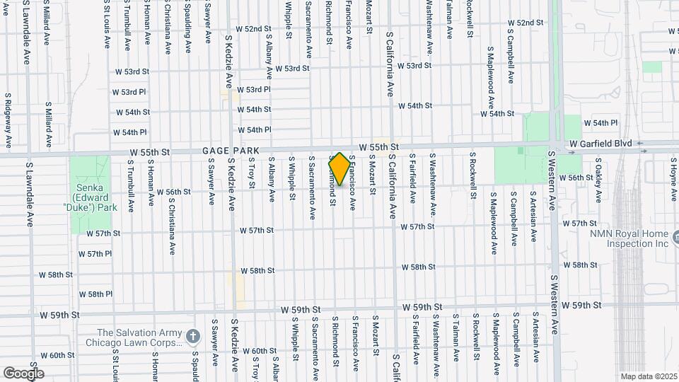 5601 S Richmond St Map and Location Details