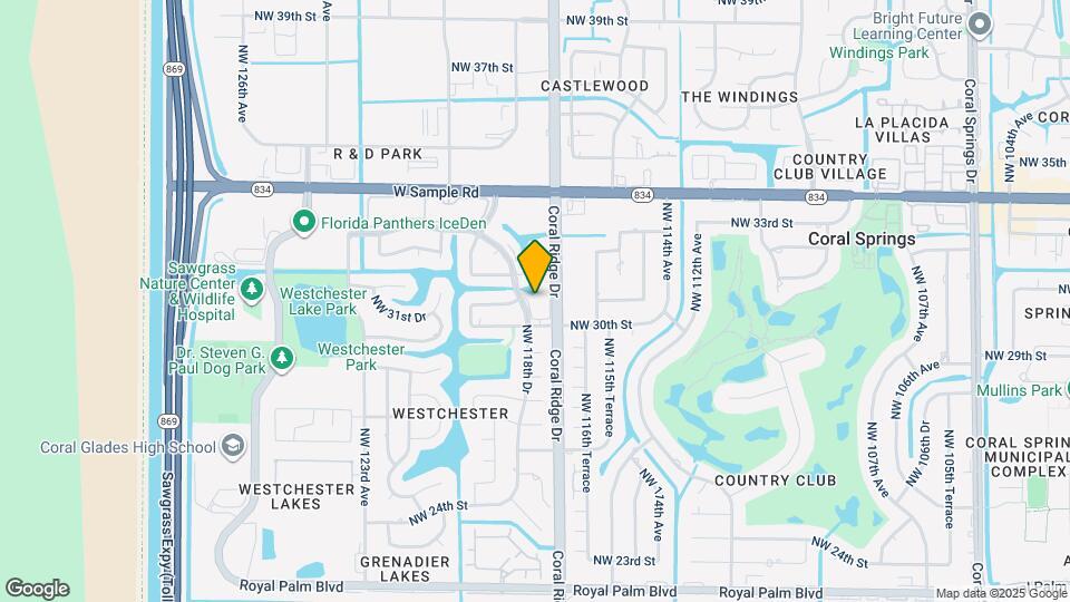 3037 NW 118th Dr Map and Location Details