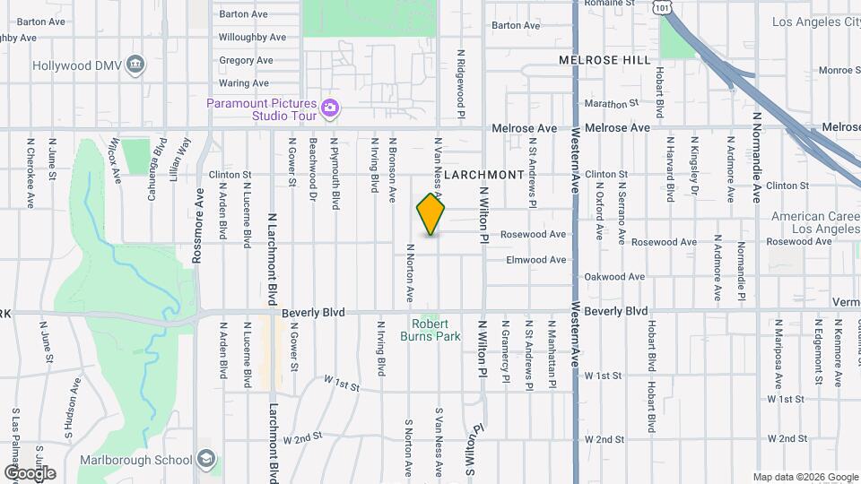 419 N Van Ness Ave, Unit 419 N Van ness Mapa y Detalles de la Ubicación
