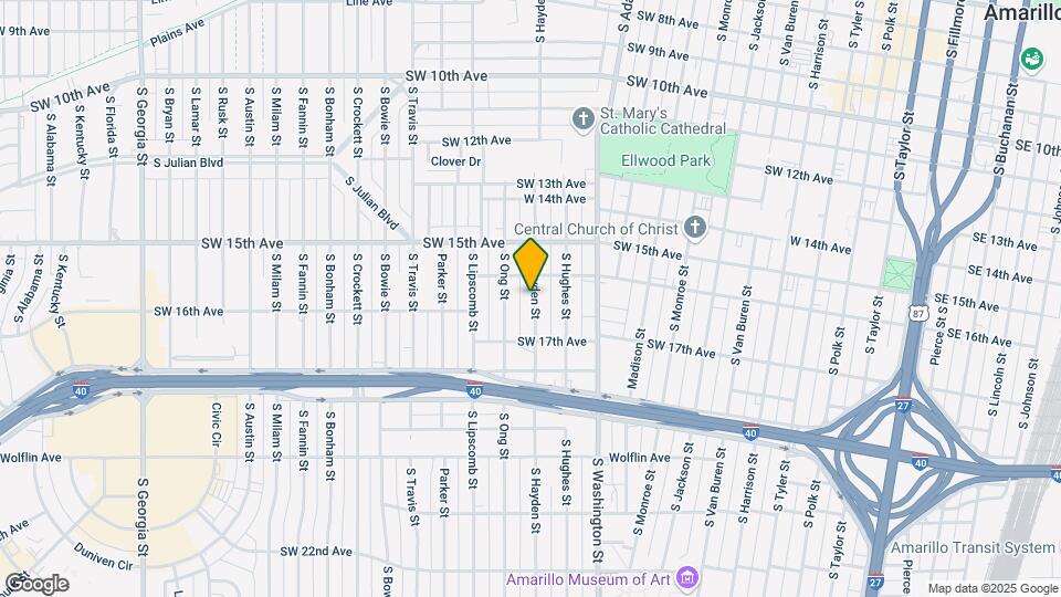 1608 S Hayden St Map and Location Details