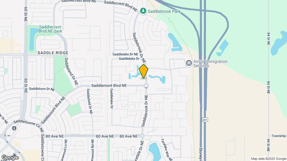 8421 Saddlebrook Dr NE Map and Location Details