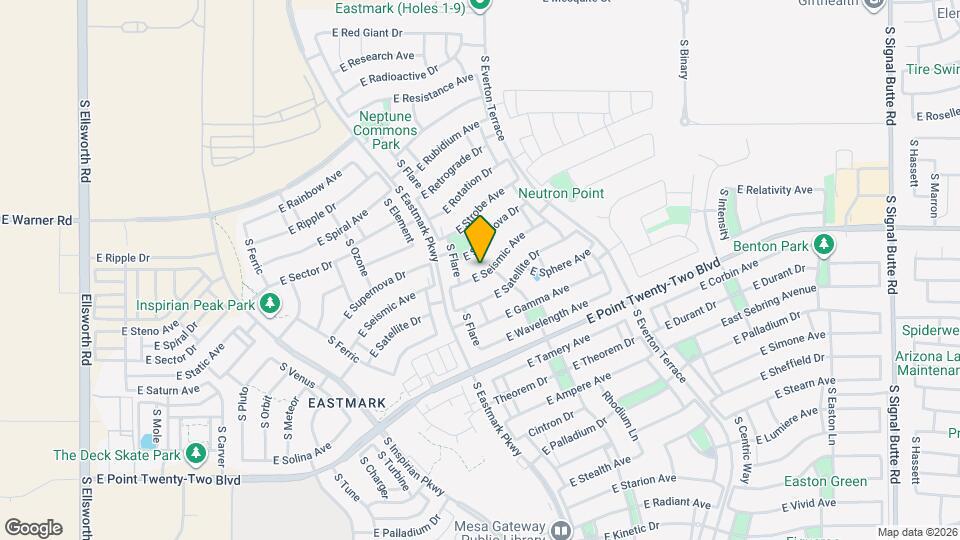 9960 E Seismic Ave Mapa y Detalles de la Ubicación