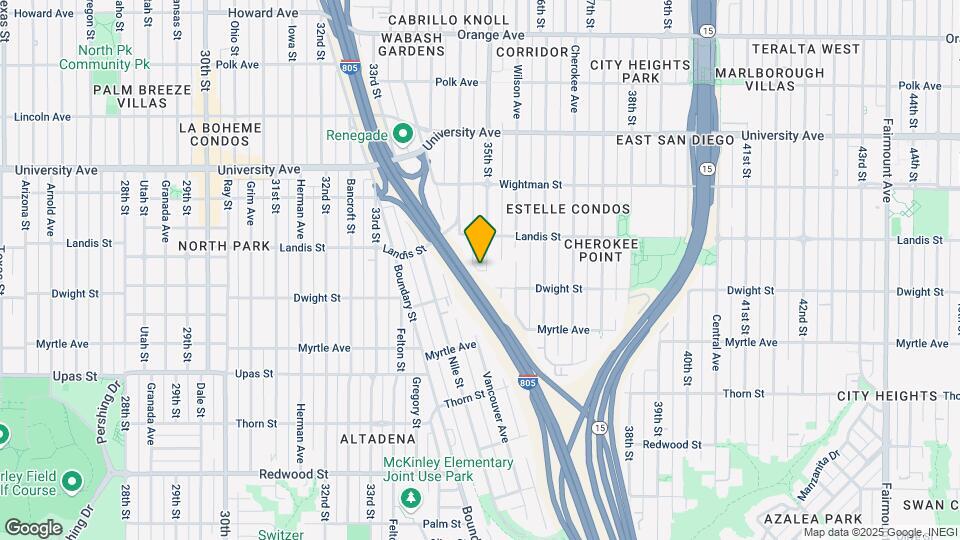 3634 35th St Map and Location Details