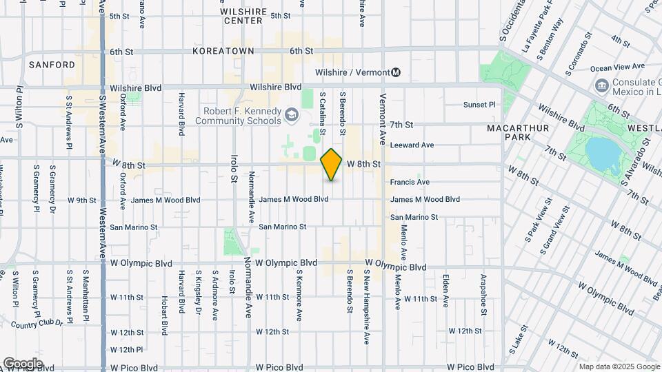 836 S Catalina St Map and Location Details