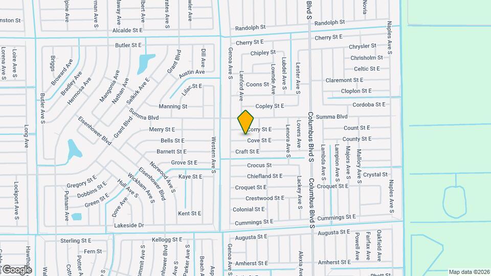 1115 Cove St E Map and Location Details