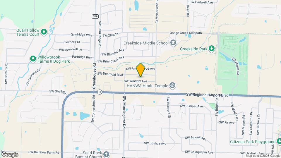 3100 SW Windrift Ave Map and Location Details