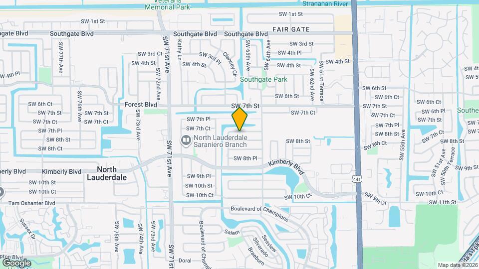 6530 SW 7th Ct Map and Location Details