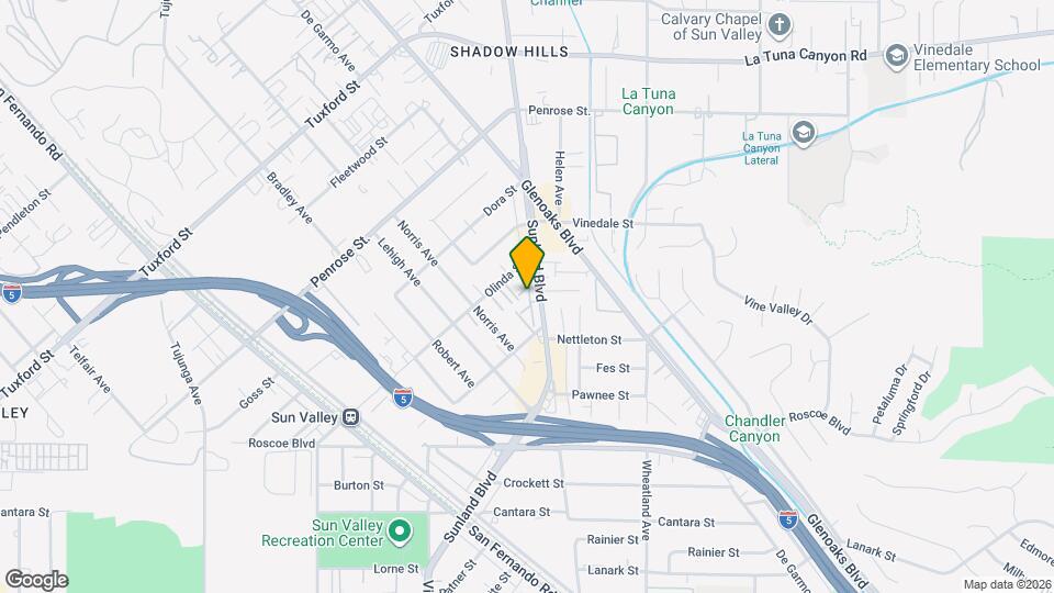 8601 Sunland Blvd Mapa y Detalles de la Ubicación