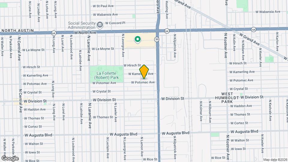 4854 W Potomac Ave Map and Location Details