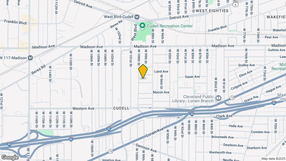 9910 Zimmer Ave Map and Location Details
