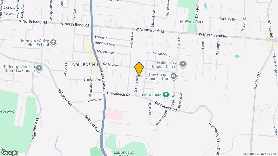 5752 Saint Elmo Ave Map and Location Details