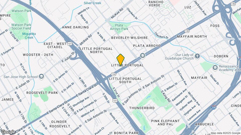 1621 Alum Rock Ave Map and Location Details
