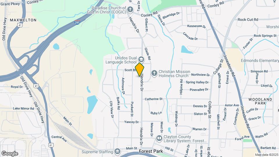 4545 Hendrix Dr Map and Location Details