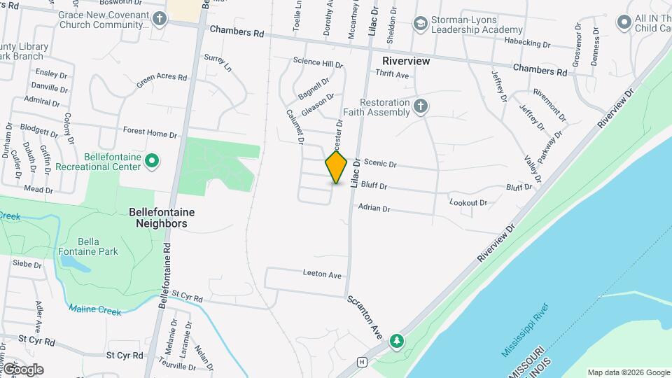 9720 Gloucester Dr Map and Location Details