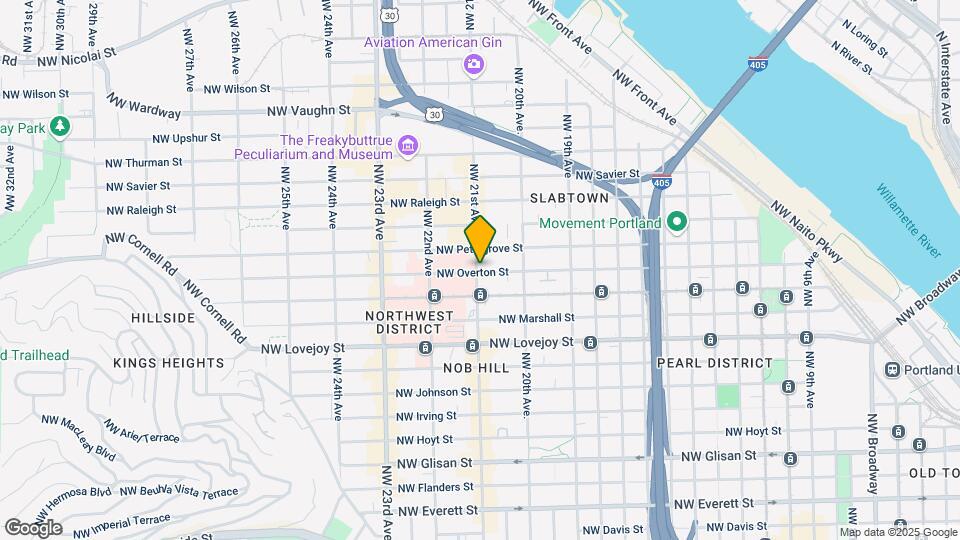 2087 NW Overton St Map and Location Details