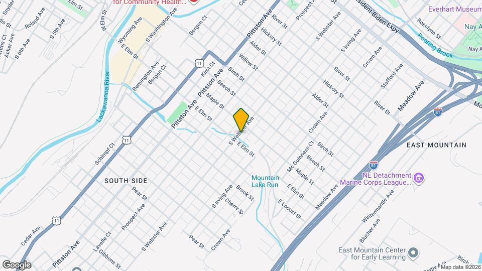 1019 S Webster Ave Map and Location Details