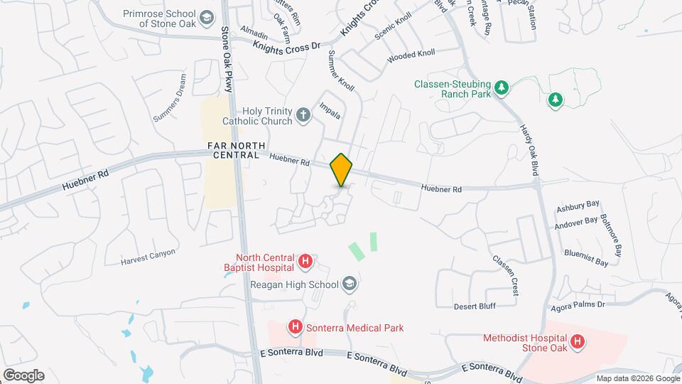 20675 Huebner Rd Map and Location Details