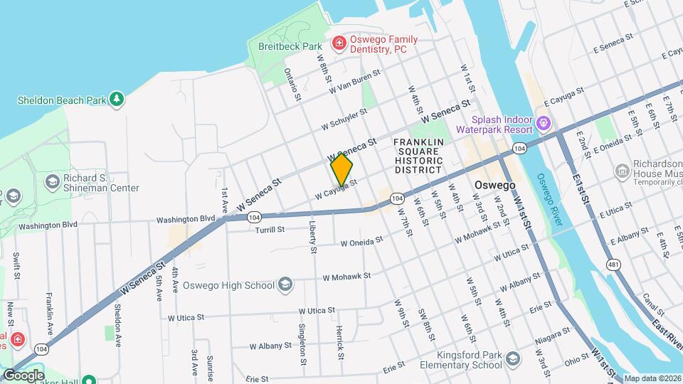 120 W Cayuga St Map and Location Details