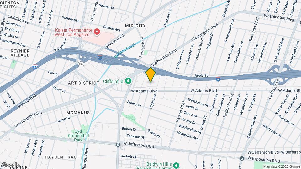 2555 Thurman Ave Map and Location Details