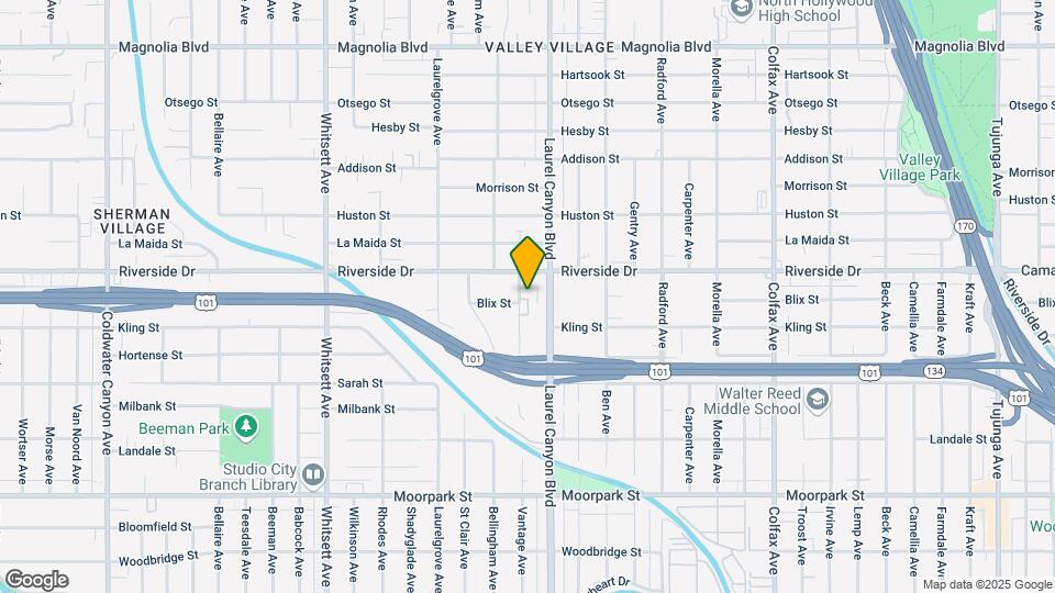 4732 Vantage Ave Map and Location Details