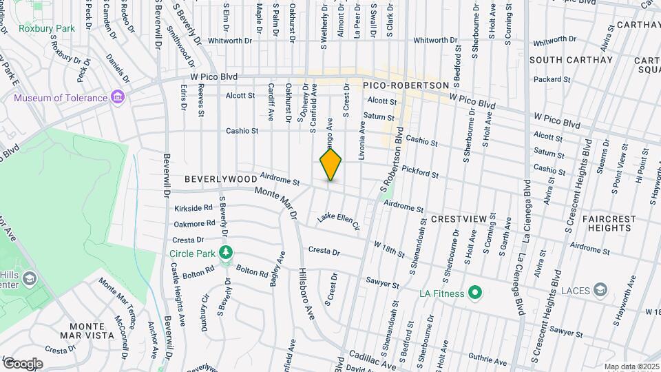1636 S Durango Ave Map and Location Details