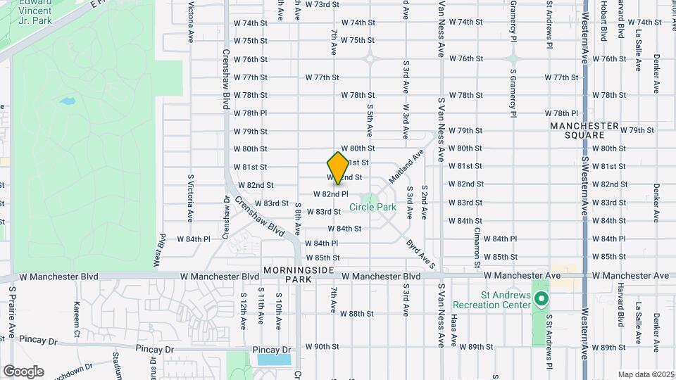 2721 W 82nd Pl Mapa y Detalles de la Ubicación