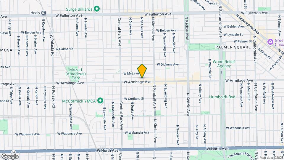 3500 W Armitage Ave Map and Location Details