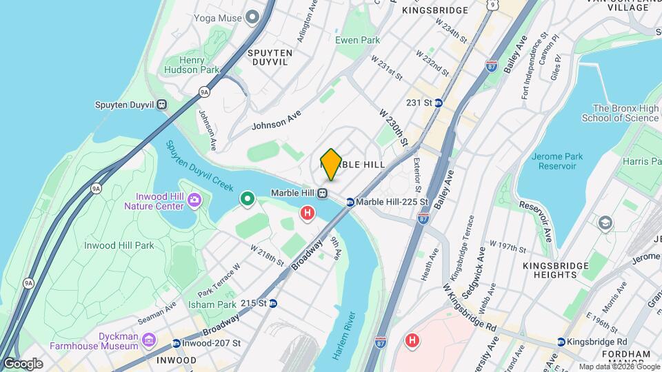 135 W 225th St, Unit 2C Mapa y Detalles de la Ubicación