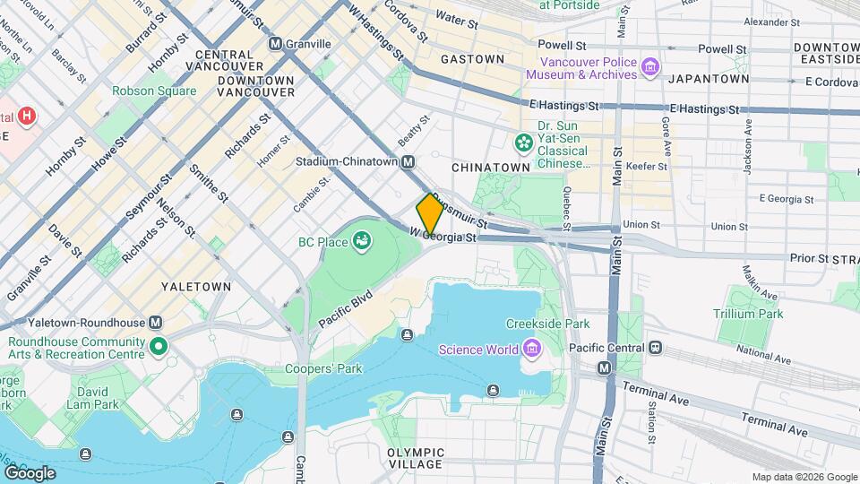 685 Pacific Blvd Map and Location Details