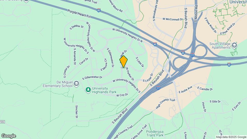 3370 S Walkup Dr Map and Location Details