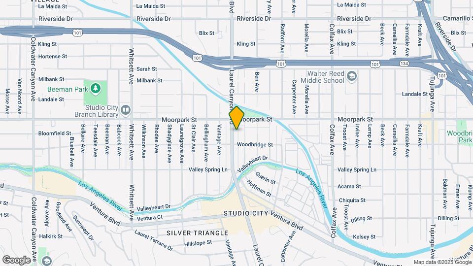 Studio Center Apartments Map and Location Details
