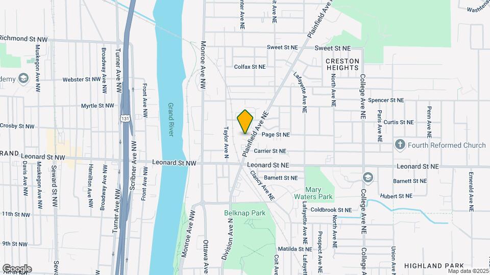 1251 Plainfield Ave NE Map and Location Details