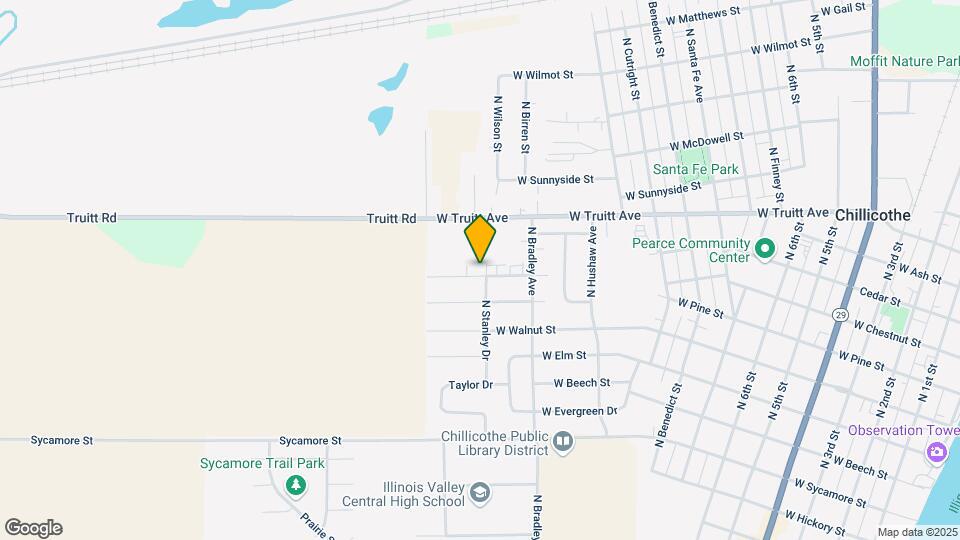 1107 N Stanley Dr, Unit C Mapa y Detalles de la Ubicación