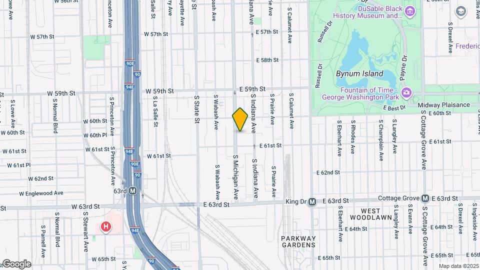 6039 S Michigan Ave Map and Location Details