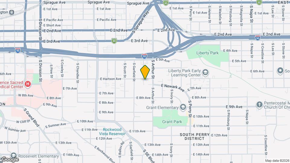 944 E Hartson Ave Map and Location Details