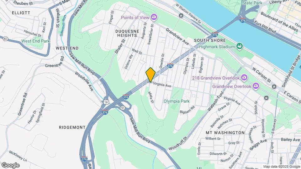 1323 Virginia Ave Map and Location Details