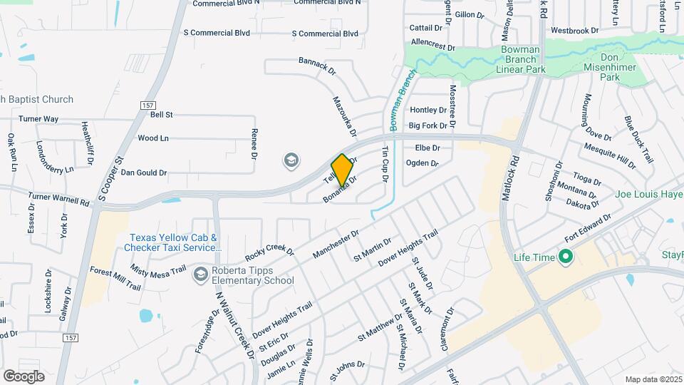 1020 Bonanza Dr Map and Location Details