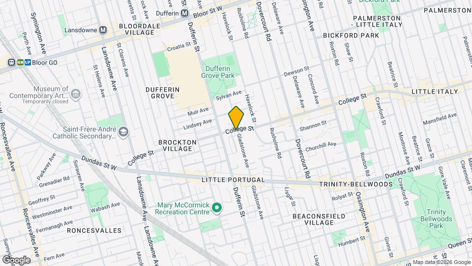 1067 College St Map and Location Details