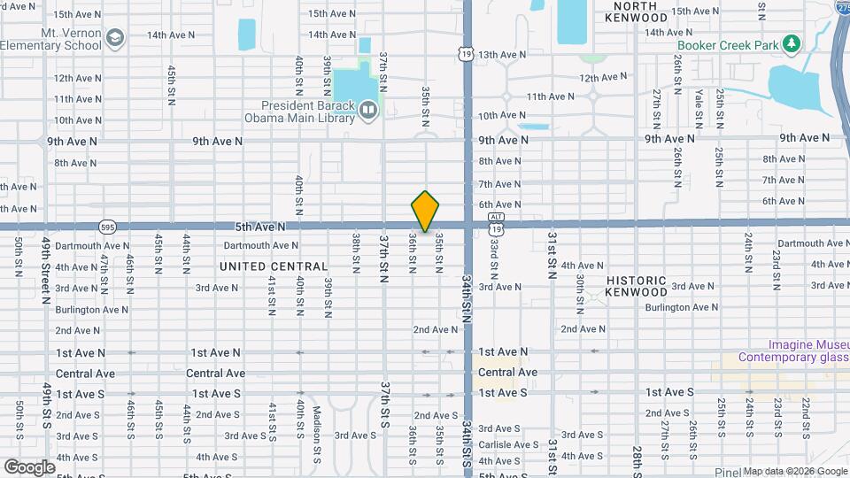 2 Bed/1 Bath Map and Location Details